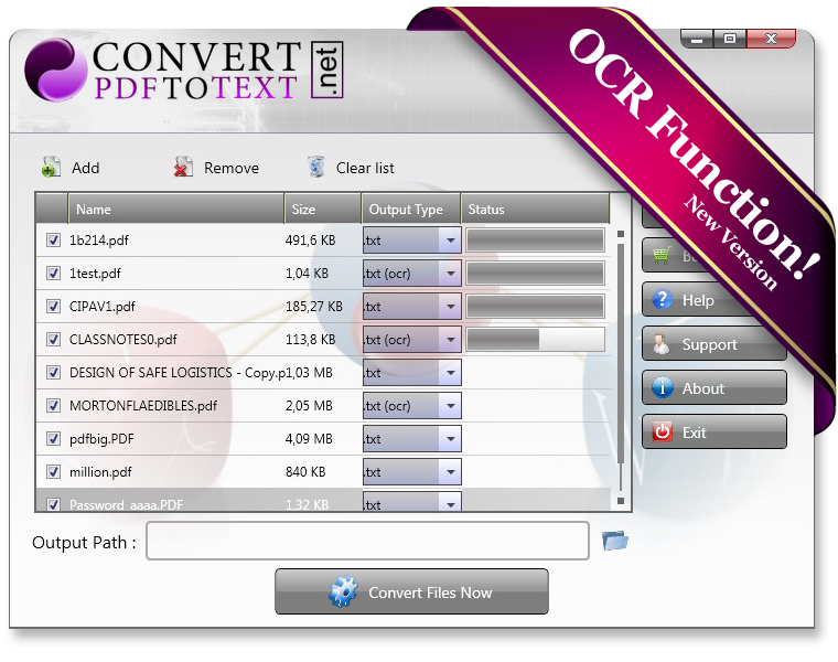 Convert PDF To Text Desktop Software screenshot Convert PDF To Text Desktop Software screenshot