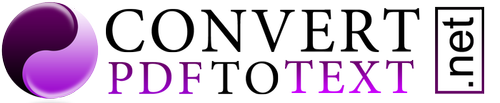 pdf to Text converter